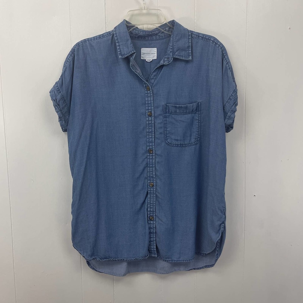 American Eagle Outfitters Blue Button Down Shirt